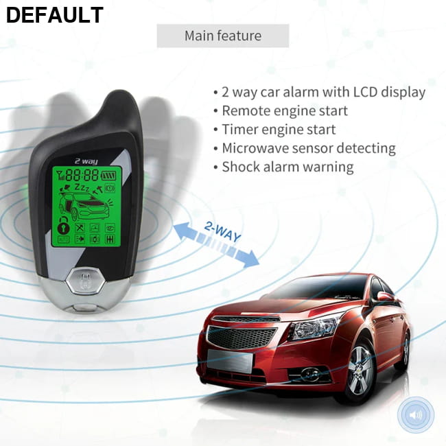EASYGUARD Two Way Car Alarm Keyless Entry System Remote Starter Automotive Systems