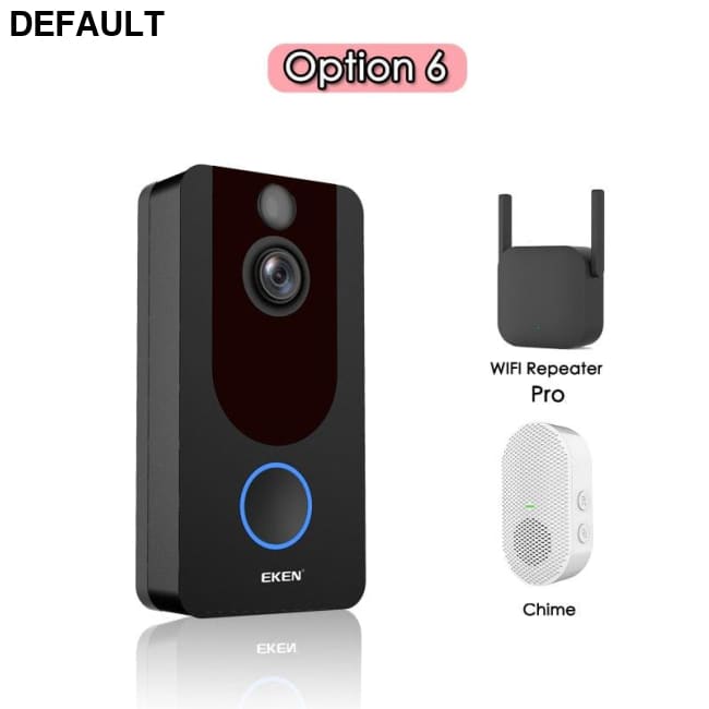 EKEN V7 HD 1080P Smart WiFi Video Doorbell Camera Visual Intercom Night vision IP Door Bell Wireless Security Home