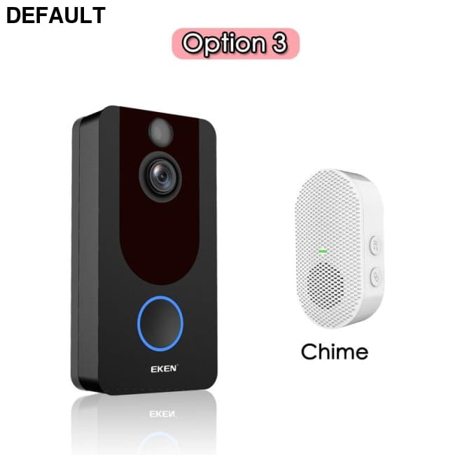EKEN V7 HD 1080P Smart WiFi Video Doorbell Camera Visual Intercom Night vision IP Door Bell Wireless Security Option 3
