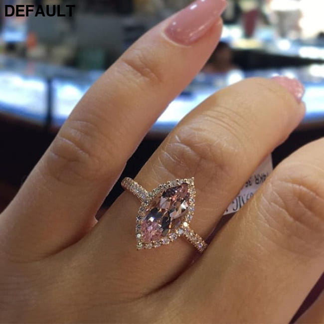 Elegant Wedding Ring Set For Woman Cubic Zirconia vintage Sterling Silver Rings