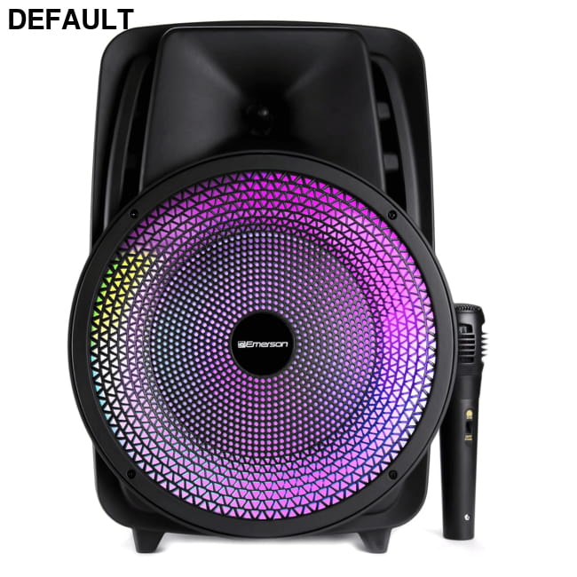 Emerson Portable 8’’ Bluetooth Party Speaker with Disco Speakers Audio
