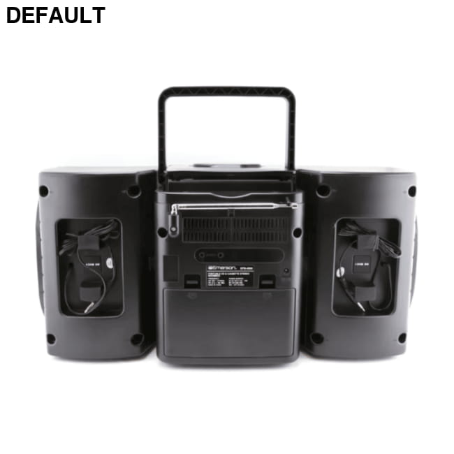 Emerson Portable CD & Cassette Stereo Boombox with AMFM Black Players