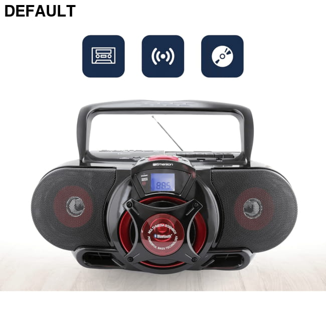 Emerson Portable Stereo Bluetooth Boombox Black Audio Systems Best Selling Products