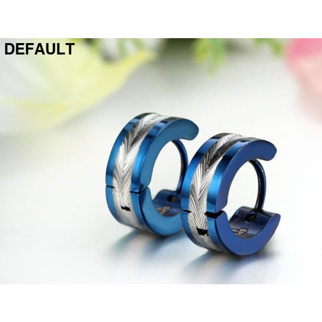 European And American Fashion Room Electric Color Stainless Men Earrings