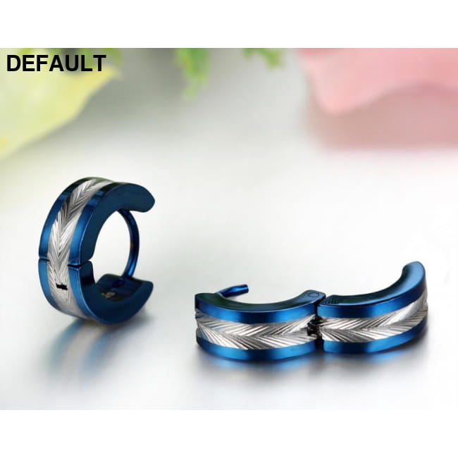 European And American Fashion Room Electric Color Stainless Men Earrings