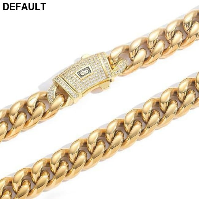 European And American Stainless Steel Cuban Link Bracelet Men Bracelets
