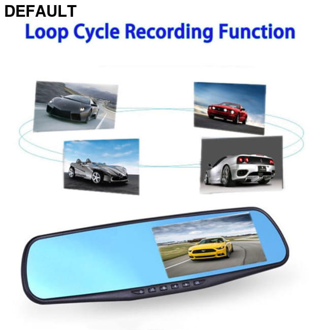 Factory wholesale Car Dash Cam 4.3’’ LCD FHD 1080p Dual None / Black DVR Cameras Video