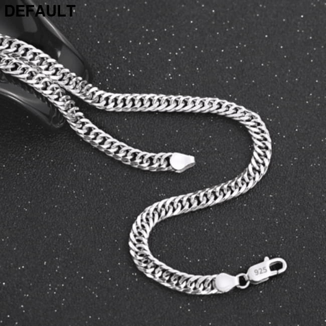 Fashion brand 925 Sterling Silver Necklace for men’s Men Necklaces