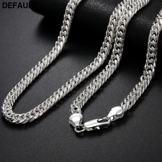 Fashion brand 925 Sterling Silver Necklace for men’s Men Necklaces
