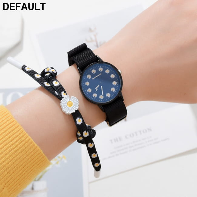 Fashion Daisy Flowers Nylon Band Watches For Women Casual Best Selling Products