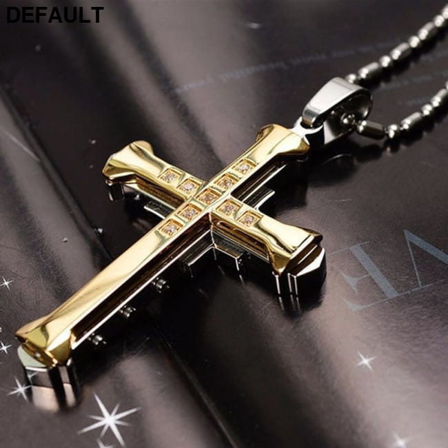 Fashion Men’s Cross Chain Necklace Personalized NW365-gold Best Selling Products
