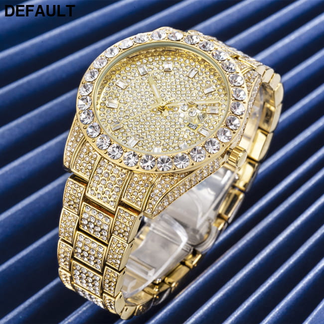 Fashionable Large Dial Full Diamond Watch Women Watches
