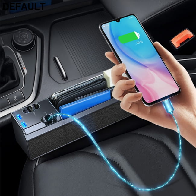 Fast Charging Car Seat Crevice Storage Box Gap Slit Accessories Vehicle Organizers