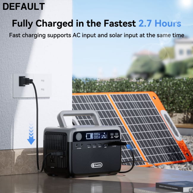Flashfish 300W Power Station + 60W Solar Panel 230.4Wh Portable Car Accessories + Best Selling Products