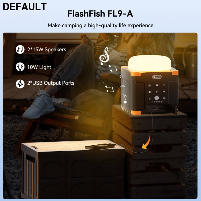 Flashfish FL9-A Multi-function Bluetooth Speaker | 56Wh Power Station | Best Selling Products