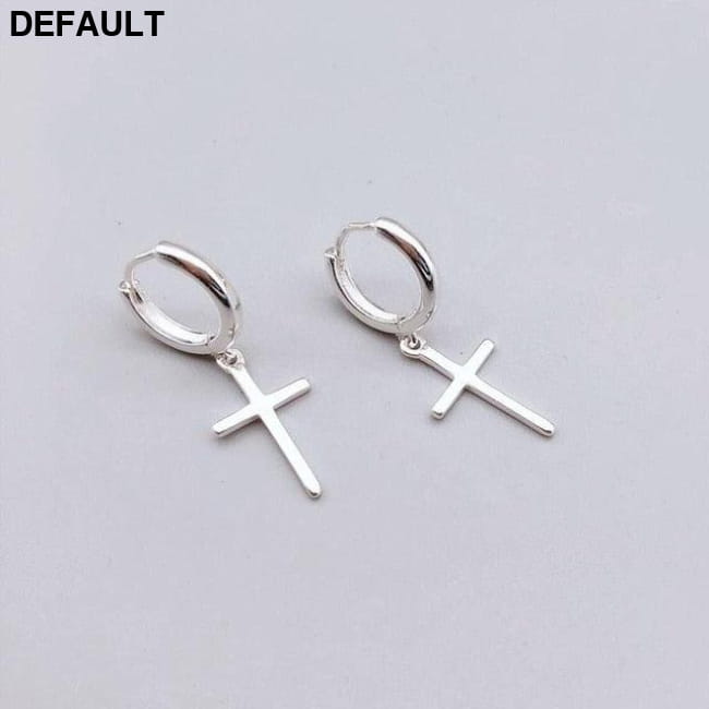 Flyleaf 925 Sterling Silver Cross Dangle Earrings For Women Best Selling Products