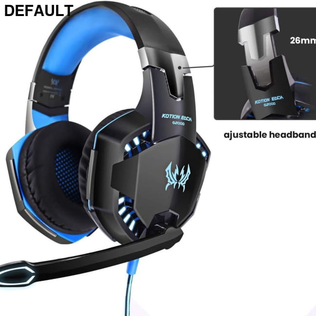 G2000 Head Mounted Gaming Earphones with Wired Illumination Headphones Headsets