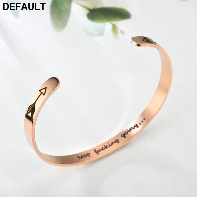 Gold Color Charms Bracelet Femme Stainless Steel Women Rose arrow Bracelets Best Selling Products