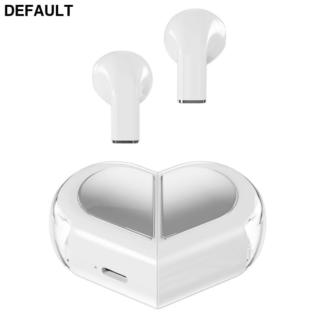 heart shape wireless earbuds white / CN Mini Bluetooth Earphones Telephone Accessories