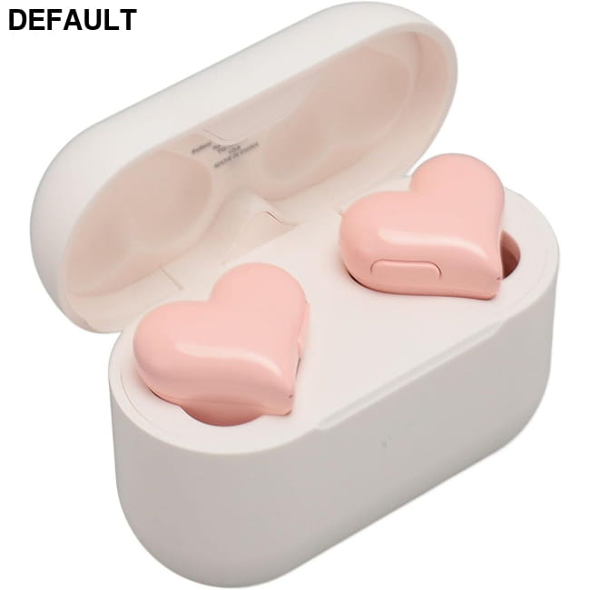 heart shaped wireless Bluetooth earphones Pink / US Mini Headphones & Headsets