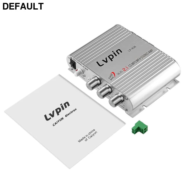 Hi-Fi 2.1 LP-838 Power Car Amplifier for Motorbike Home MP3 Silver / CHINA Amplifiers Motor Vehicle