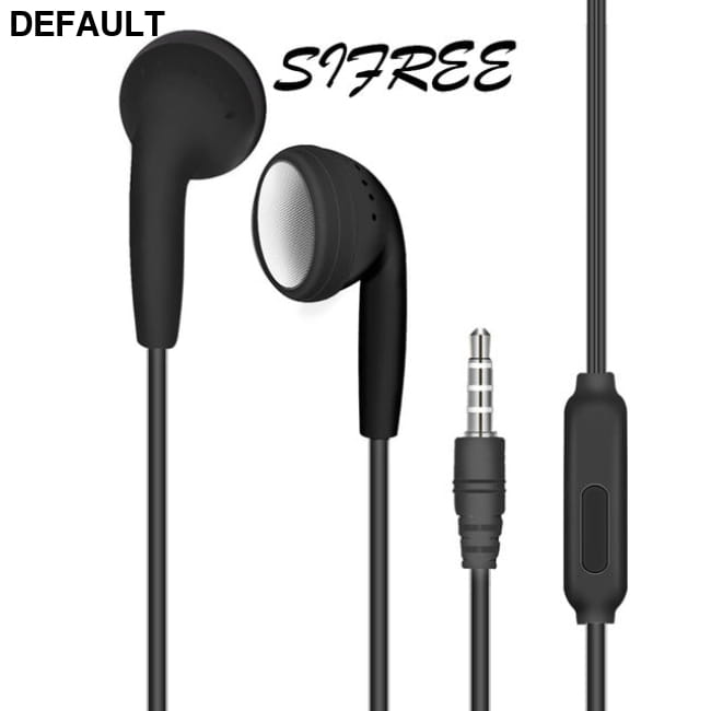 Hifi Heavy Bass Earphone Music Stereo Wired Headphones Black Earbuds In-Ear