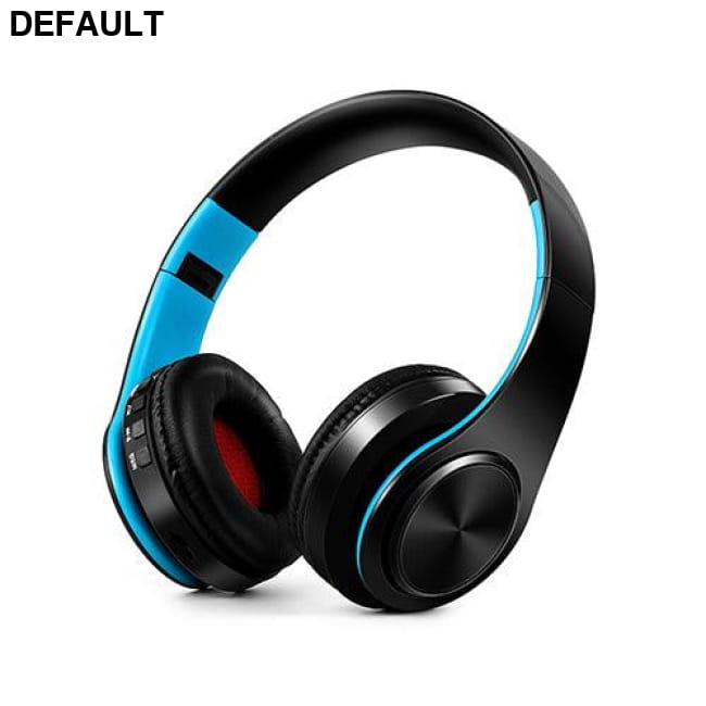 HIFI stereo earphones bluetooth headphone music headset FM Black blue Wireless Headphones & Headsets