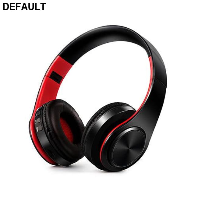 HIFI stereo earphones bluetooth headphone music headset FM Black red Wireless Headphones & Headsets