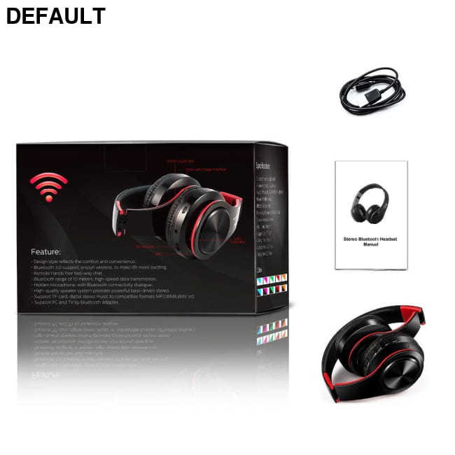 HIFI stereo earphones bluetooth headphone music headset FM Wireless Headphones & Headsets