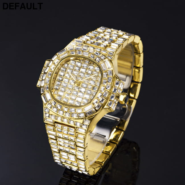 High-grade Full Drill Square Waterproof Calendar Men Quartz Watches Best Selling Products