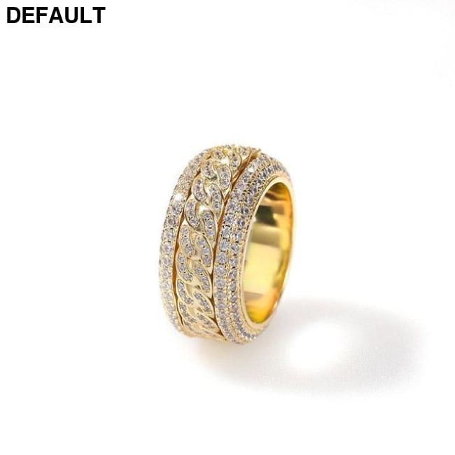 Hip Hop Bling Iced Out AAA Cubic Zirconia CZ Ring for Men Rings
