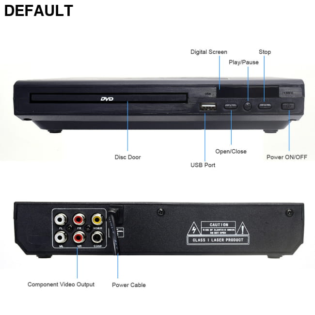 Home DVD Mini HD Player Players Headphones