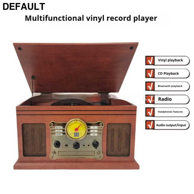 Home Minimalist Retro Vinyl Record Player Theater Systems Turntables & Players