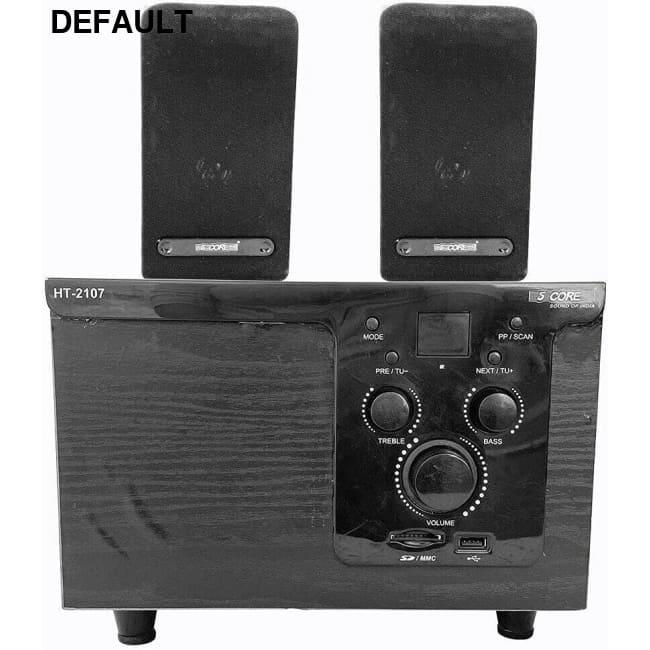 Home Theater 2.1 Set Black Speakers Electronics