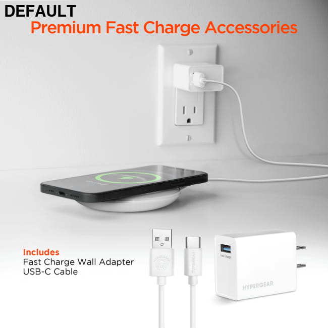 HyperGear ChargePad Pro 15W Wireless Fast Charger USB-C Car Accessories Chargers