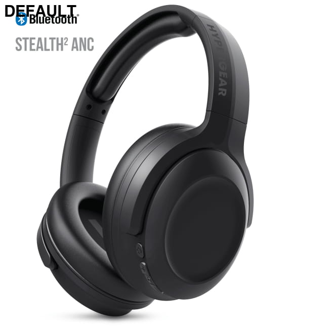 HyperGear Stealth2 ANC Wireless Headphones Black Over-Ear