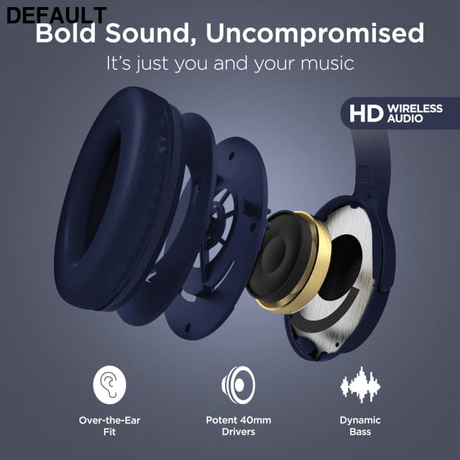 HyperGear Stealth2 ANC Wireless Headphones Over-Ear