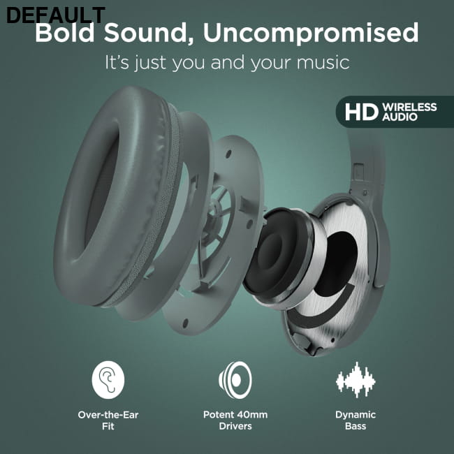 HyperGear Stealth2 ANC Wireless Headphones Over-Ear