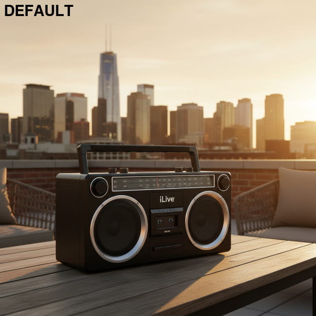 iLive High Performance Bluetooth Boombox with FM Radio IBB520B Portable Audio Speakers Best Selling Products Electronics