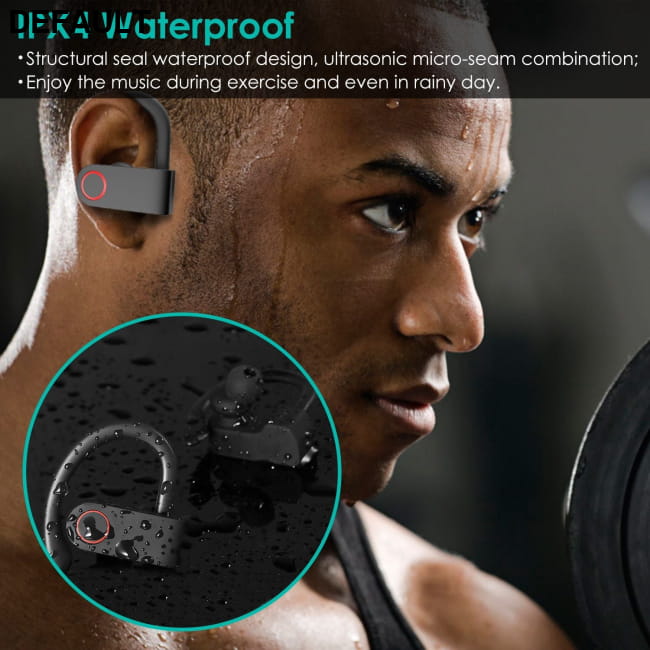 IPX4 waterproof sport earbudss Black / US Mini Bluetooth Earphones Headphones & Headsets