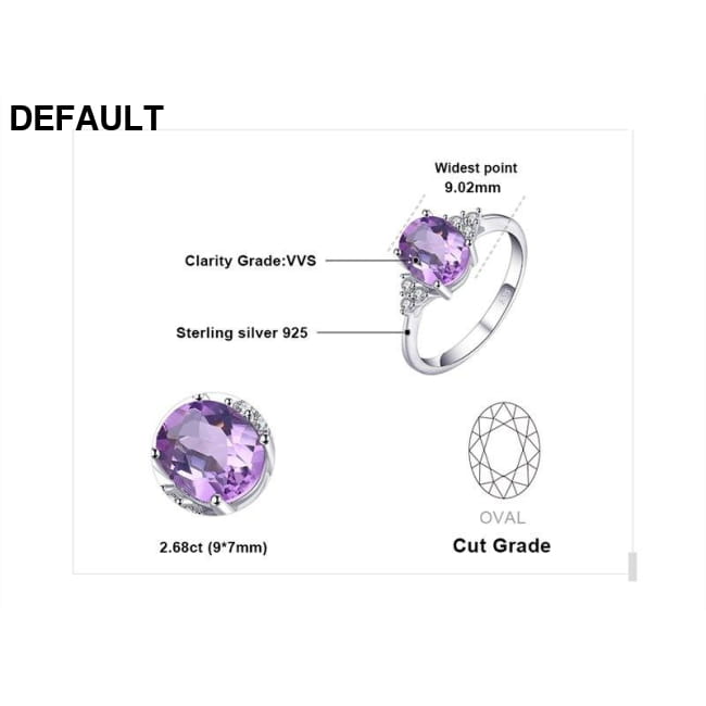 JewelryPalace Classic 7ct Created Alexandrite Ring Pendant 7 Sterling Silver Necklace Sets Necklaces