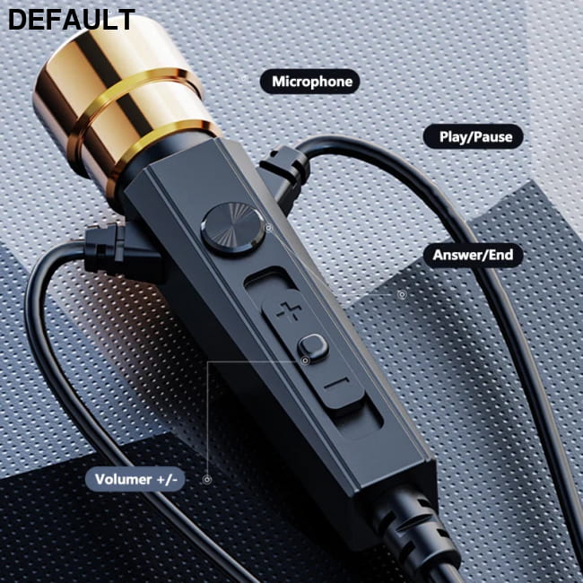 Karaoke HiFi Wired Headphones With Mic Singing Living Earbuds Best Selling Products In-Ear