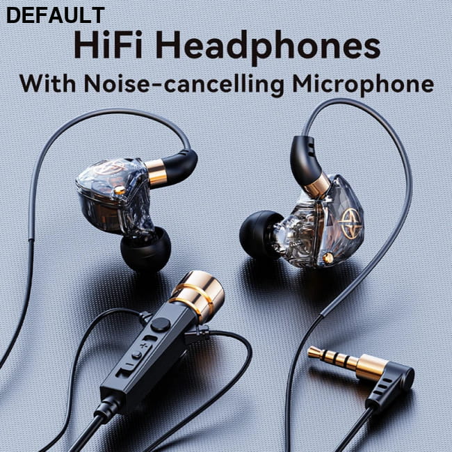 Karaoke HiFi Wired Headphones With Mic Singing Living Earbuds Best Selling Products In-Ear