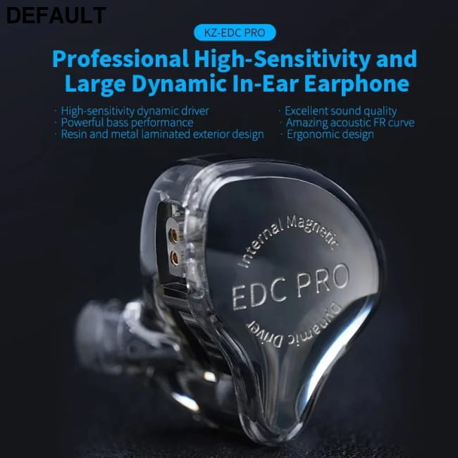 KZ EDC PRO Wired Earphone Large Dynamic Drivers Earbuds Best Selling Products