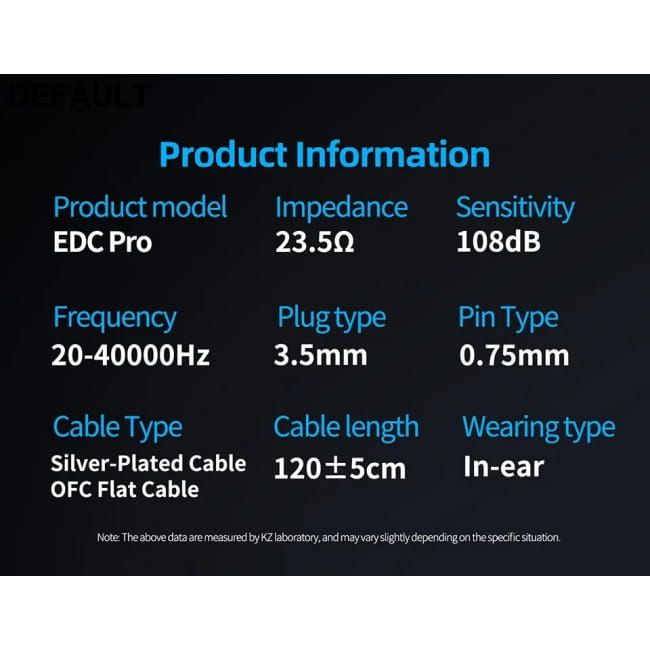KZ EDC PRO Wired Earphone Large Dynamic Drivers Earbuds Best Selling Products