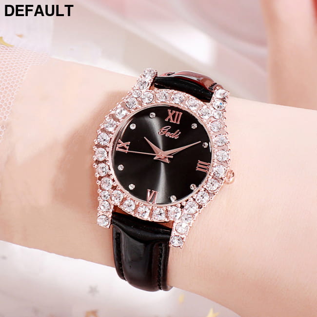 Ladies personality diamond casual all-match watch Black Women Watches
