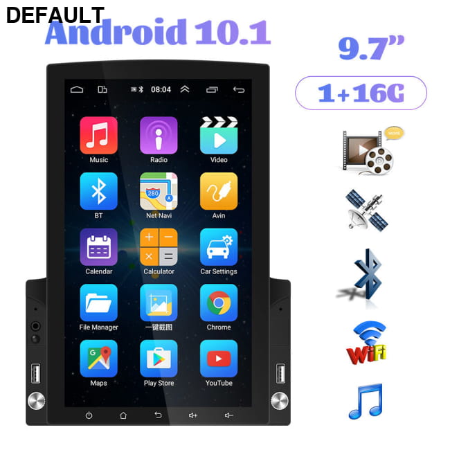 Large Screen Vehicle-mounted Video Player Navigator Car DVD GPS Players Motor Vehicle A/V & In-Dash Systems