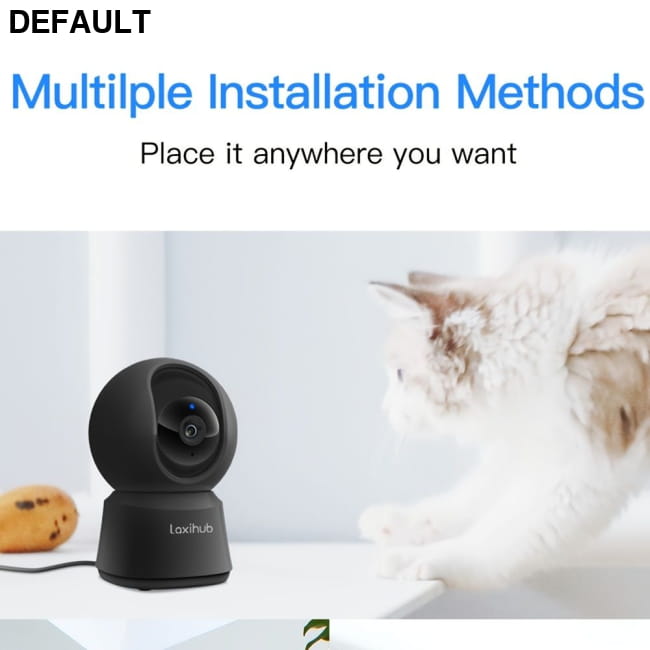 Laxihub 5MP Wi-Fi Surveillance Camera Baby Monitor 360° 1PC Home Security & Garden