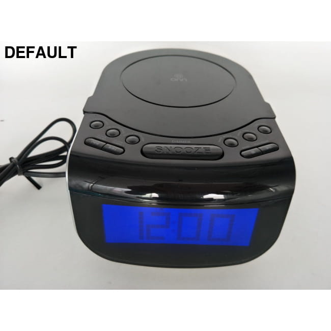LCD Digital Alarm Dual Speakers Radio CD Music Player Black / 220V US Portable Players Electronics