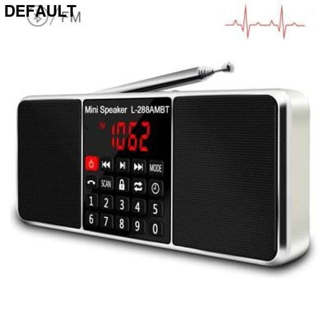 Lefon Digital Portable Radio AM FM Bluetooth Speaker Stereo MP3 Player TF/SD Card USB Drive Handsfree Call LED Display